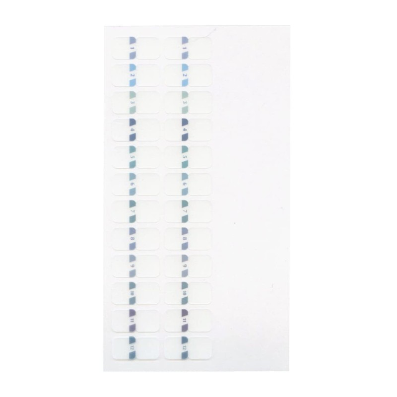 Midori Index Label S Chilat Index Numbers [Blue] Notebook Accessory