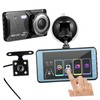 Operitacx Dual Lens Dash Cam with Touch Screen Front and