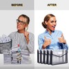 Dproptel A4 Plastic Wallets, 5 Pack Popper Wallet Plastic Document