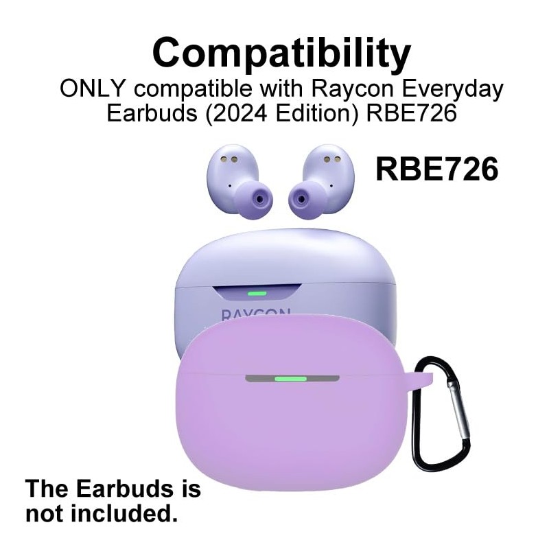 smaate Silicon Case Cover Compatible with Raycon Everyday Earbuds (2024