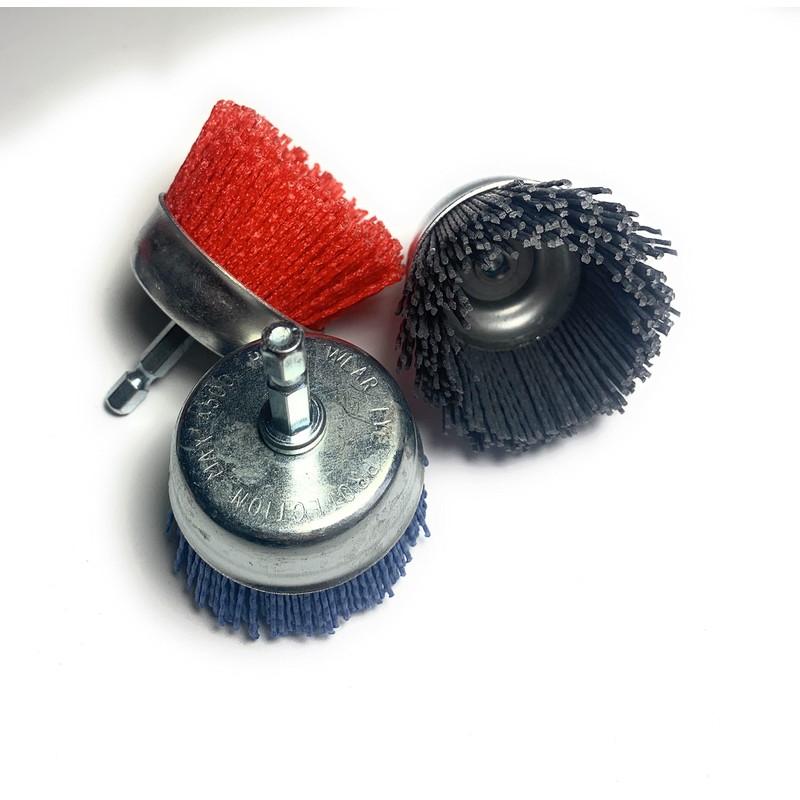 Signi 12 Pack Nylon Bristle Filament Abrasive Brush Drill Wheel