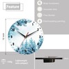 SPUNKER Christmas Clock for Bedroom,Winter Forest Wall Clocks for Living