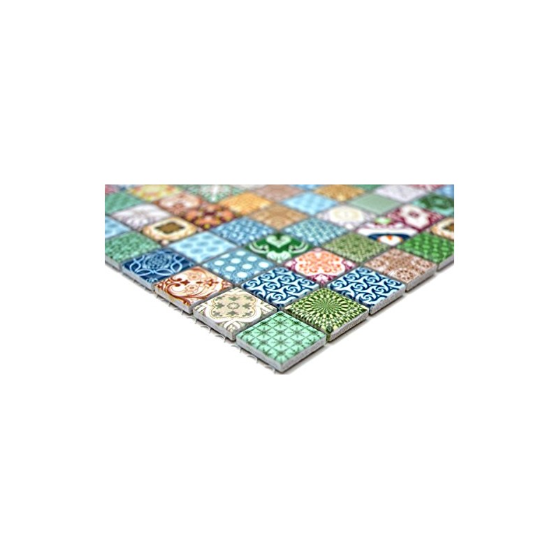 Retro Vintage Mosaic Tiles Mosaic Tiles Ceramic Mosaic Tile Multicoloured