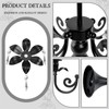 20''Tall Black Crystal Pendant Taper Candle Holders/Stylish Candle Stands/Candlesticks Holder/Candelabra
