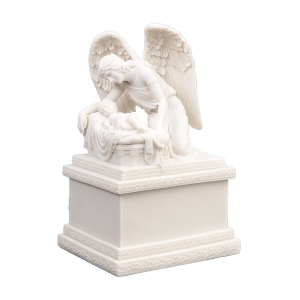 Perfect Memorials Angel and Child Cremation Urn (45 Cu/in) - Specially Detailed Urn Keepsake for Human Ashes/Honor Their Memory/Display at Home/Beautiful Tribute for Your Loved One