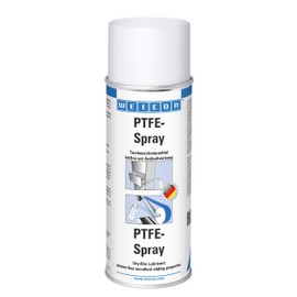 WEICON PTFE-Spray | 13.5 oz / 400 ml | Dry Film Lubricant | Grease-Free | Adheres to All Metal, Plastic and Wooden Surfaces | Heat-Resitance -292°F to +482°F | Silicone Free | Industrial Grade