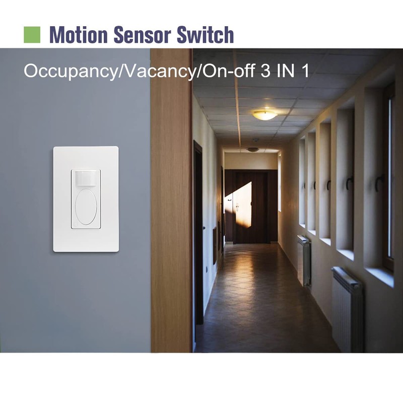 RAYZEEK Motion Sensor Switch with 3 in 1 Occupancy Sensor