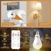 USB Rechargeable LED Bulbs 6Pk,A21 3CCT w/Remote 2000mAh