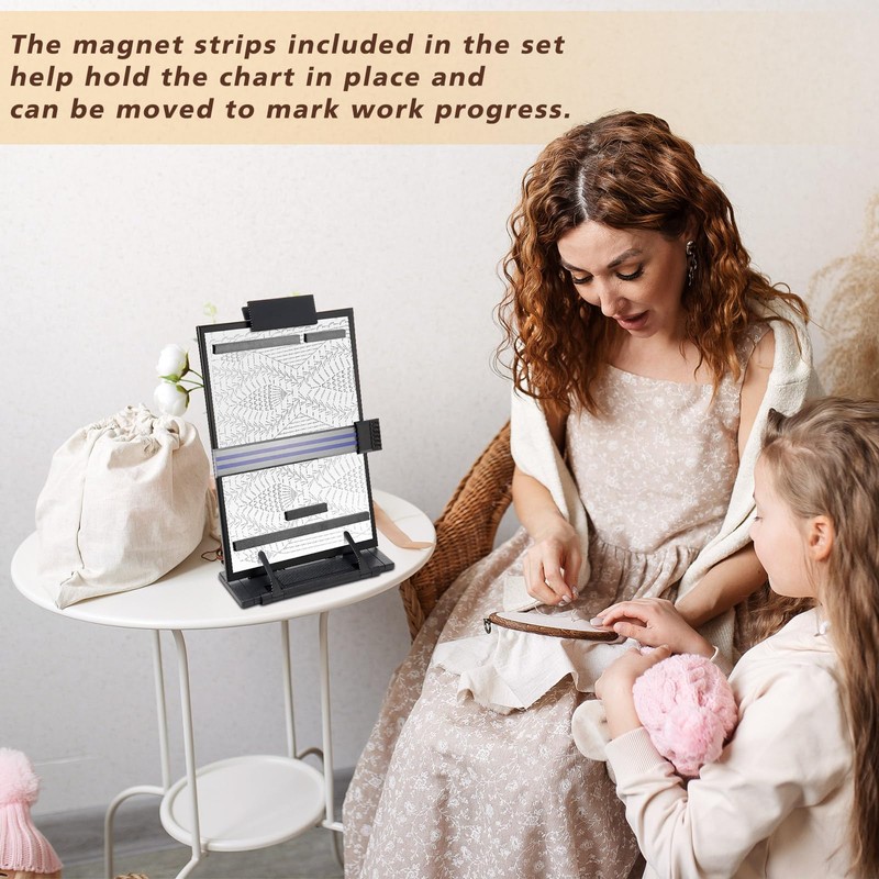 Flutesan Knitting Pattern Holder with 4 Replacement Magnets Knitting Chart