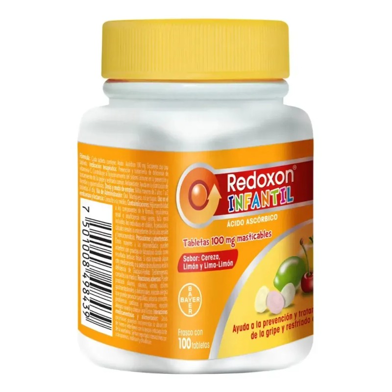 Redoxon Infantil Vitamina C 100 Tabletas Masticables 3 Pack