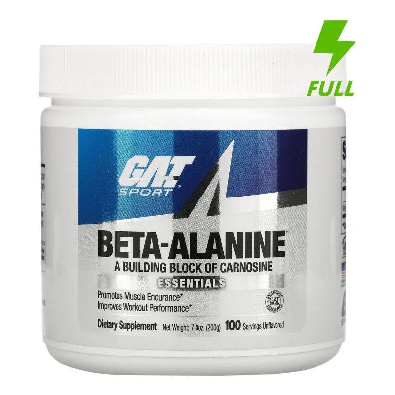 Pre Entreno Beta Alanina 200 Gramos (100 Servicios) Sabor Sin
