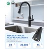 Kitchen Faucet Sprayer Head Replacement - with 15 Adapters Pull