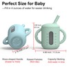 Seposeve 2 Pack Silicone Sippy Cups, Leak-Proof Baby Straw Cup