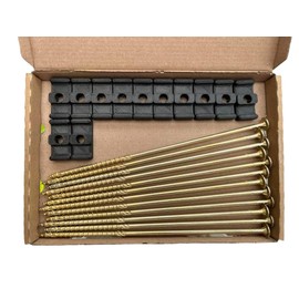 12 x Mounting Module Guy Ladder Set for Tent Awning Caravan Camping - Tent Accessories with Tension Ropes Clips Pegs Tent Safety Weatherproof Storm Resistant Outdoor Caravan