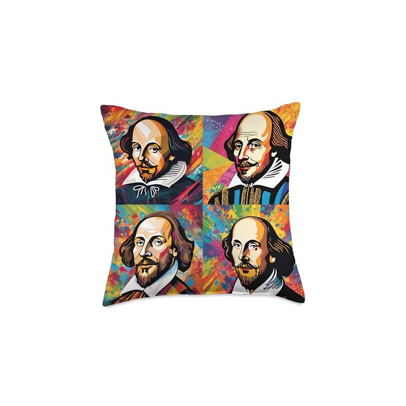 Radiant Shakespeare Throw Pillow