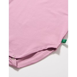 Fred's World by Green Cotton Baby Girls Tangle Applique L/s Body Base Layer, Pink Haze, 80, PINK HAZE