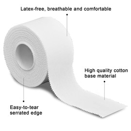 Brifantico Sports Tape 6 Rolls – 1.5" x 10 Yards Athletic Tape with Zig-Zag Edge No-Sticky Residue for Athletes, Protect Wrist & Ankle & Knee and Mucle Support for Training Supplies