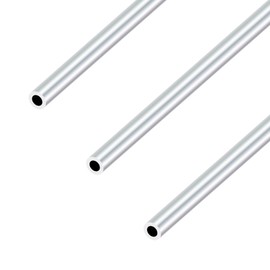 iMeistek 6063 Aluminium Tubes,9mm OD x 5mm ID x 300mm Length Seamless Aluminium Round Tubes for DIY Model,Industrial (3PCS)