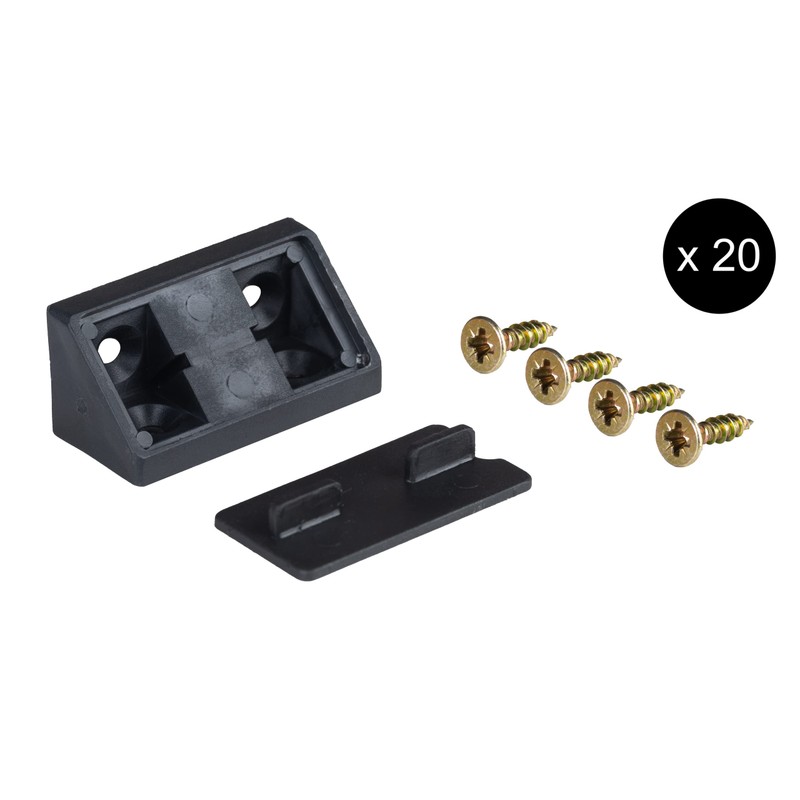 ALUSFERA Angle Connector Double Set 20/40 x Furniture Connectors Cabinet