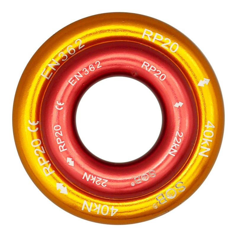 SOB Connection Ring 2 Pieces Abseiling Ring 40KN/22KN for Climbing