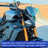 WOOGA Motorcycle Windshield Double Bubble Windshield Screen Windshield Easy Install