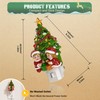 JandCase Christmas Tree & Santa Claus Night Light, 3000K Night