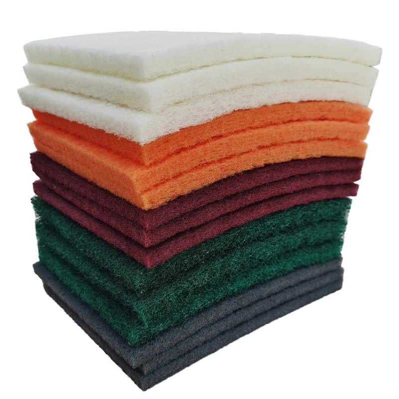 Tonmp 15 Pack 6 x 9 Inch Hand Pads Coarse