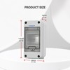 MOLLOM 3 Way Circuit Breaker MCB Distribution Protection Box with