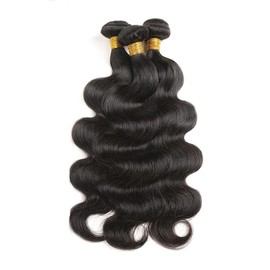 HeioWuio Body Wave Brazilian Remy1 Bundles Hair Extensions For Women Weaves Double Weft Human Bundles 26 Inch