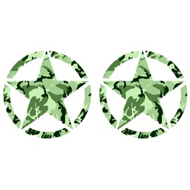 GamesMonkey Destroyed Military Star Aufkleber US Army C Shapes Kit Pack C 2 Stck C 4x4 Offroad Auto Motorrad C verschiedene Gr??en 5 10 15 20 25 30 cm C Made in Italy (30 cm, Camouflage Grn)