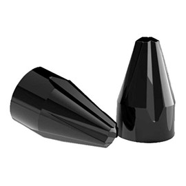 Bolt Caps Add On Kit Fluted Black Painted 1/4" (10 Piece)