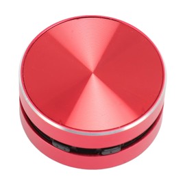 Plyisty Shower Speaker, Bone Conduction Portable Small Speaker, with Suction Cup, FM Radio, Dual Speaker, for Bathroom (Red)