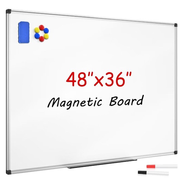 SunyesYoon Magnetic Dry Erase Whiteboard 48 x 36 Inch -