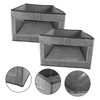Ciieeo 2pcs Fabric Foldable Closet Storage Bins with Window Large
