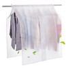 Clothing Rack Covers, Hanging Garment Bag Organizer Storage Cover,Clear Clothes