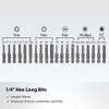 FIRSTINFO H5199D Screwdriver Bit Set, 1/4" Hex Head 50mm Long,