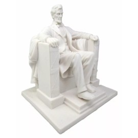 Seated Abraham Lincoln Figurine 8" H Lincoln Memorial Sculpture 16th President