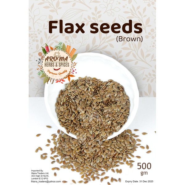 Brown Linseed/Flaxseed – 450gm | Raw | GMO Free | Vegan | High Fibre | Source of Protein | Premium Quality | 100% Natural | Rich in Omega-3 |