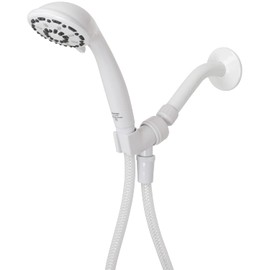 Aqua Vista 3-in. White Handheld Shower Head with 3 Spray Settings 8333510, Variable Spray Shower Head Works as Spa Shower Head and Massage Shower Head, Showerhead House Essentials for New Home