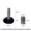 5/16" Threaded Leveling Feet Screw On for Furniture/Table/Chair/Bar Stool Glides,5/16-18