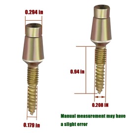 Door Hinge Security Screws, Tamper Resistant Door Hinge Pins, Door Pins, Security Fittings, Screw Studs, 1.75 x 0.38 x 0.38 Inches, 10-Pack