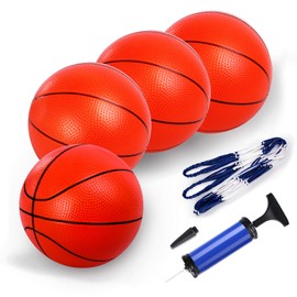 TNELTUEB Mini Basketball for Kids,8.5 Inch Replacement Mini Basketball Fits All Standard Swimming Pool Basketball Hoop Indoor Outdoor Pool Game Toy Water Games (Air Pump)