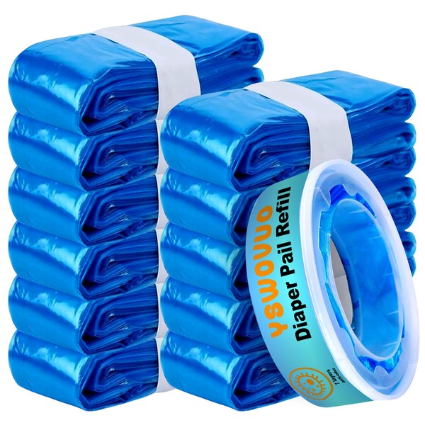 YSWOVUO Pack of 12 nappy bin refill cassettes, round cassettes,