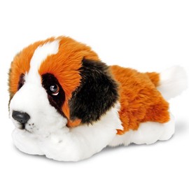 Keel Toys Plush Toy Dog Saint Bernard Lying Down 30 CM