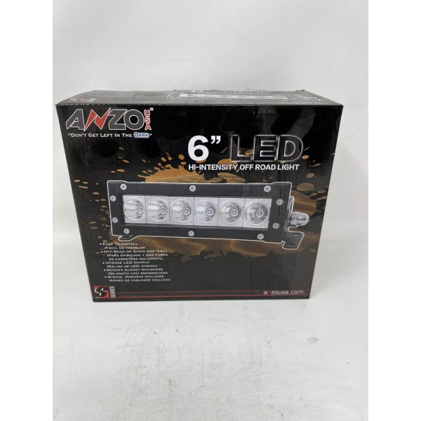 AnzoUSA 6inch LED HiIntensity Off Road Light Bar 950 Lumens