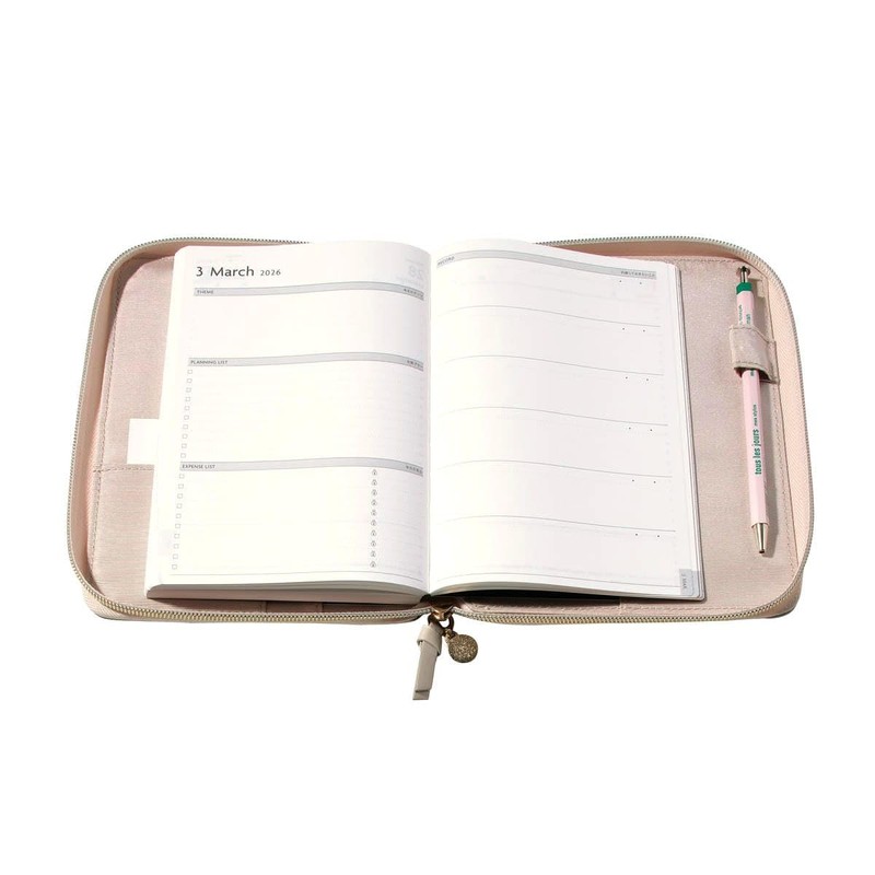 EDiT DA-DC72-E Notebook Cover, For One Page Per Day, B6