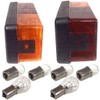 APUK Pair Rear Brake Lights Bulbs Replacement for Case International