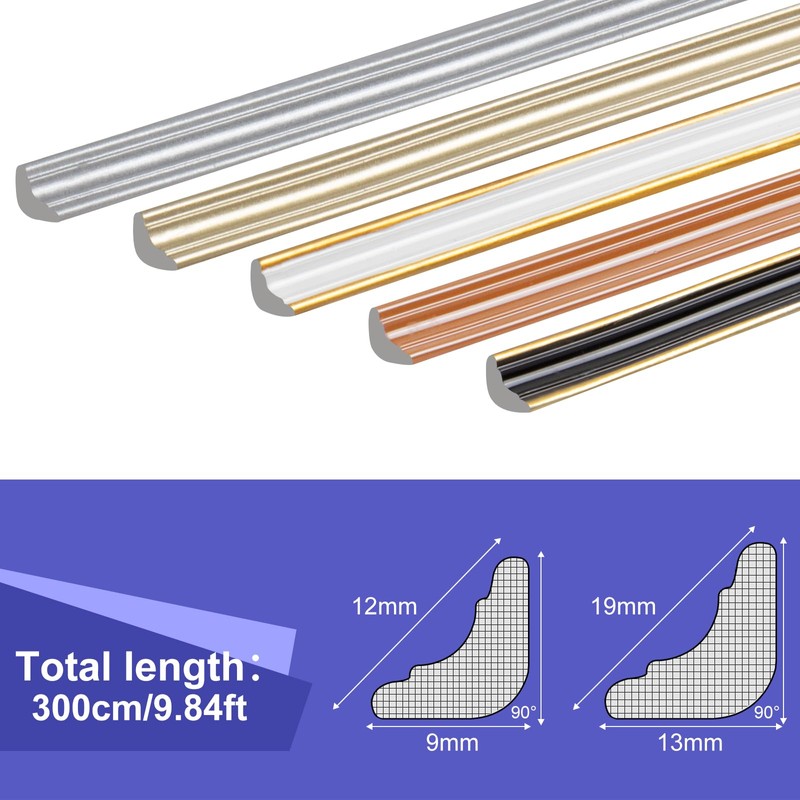 300 cm TPE Triangular Shaped Moulding Trim, Plastic Edging Trim,