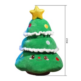 QWEPU Christmas Tree Cuddly Toy, Christmas Tree Plush Toy, Santa Claus Stuffed Toy, Santa Claus for Sofa, Bedroom, Decoration, Toy, Christmas, New Year Gift