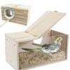 iDMRURvm Budgie Nesting Box Transparent Design Parakeet Nesting Box Bird